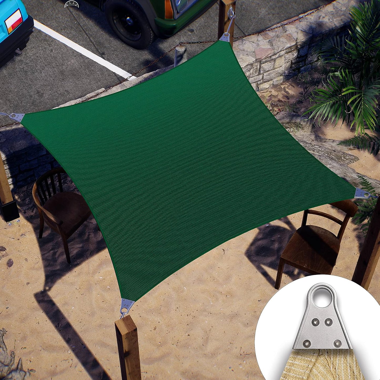 ColourTree Super Ring 10ft x 16ft Customized Sun Shade Sail