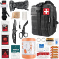 Survival First Aid Kit with Tourniquet and Israeli Bandage - Compact