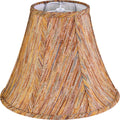 Burgundy Vertical Stripe Bell Lampshade 6in x 13in x 10.6in - Classic