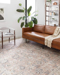 Loloi Skye Collection SKY-01 Blush/Grey 9 ft x 12 ft Area Rug