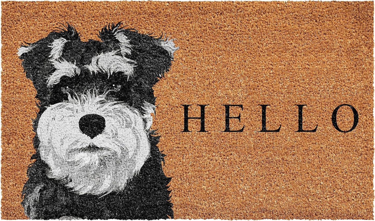 Calloway Mills Black Schnauzer Doormat for All-Season Use