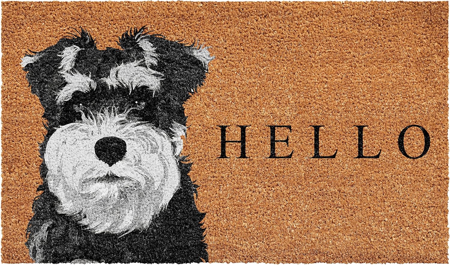 Calloway Mills Black Schnauzer Doormat for All-Season Use