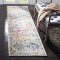 Runner Rug 2ft3ft x 8ft Cream Multi - Boho Chic Durable Runner