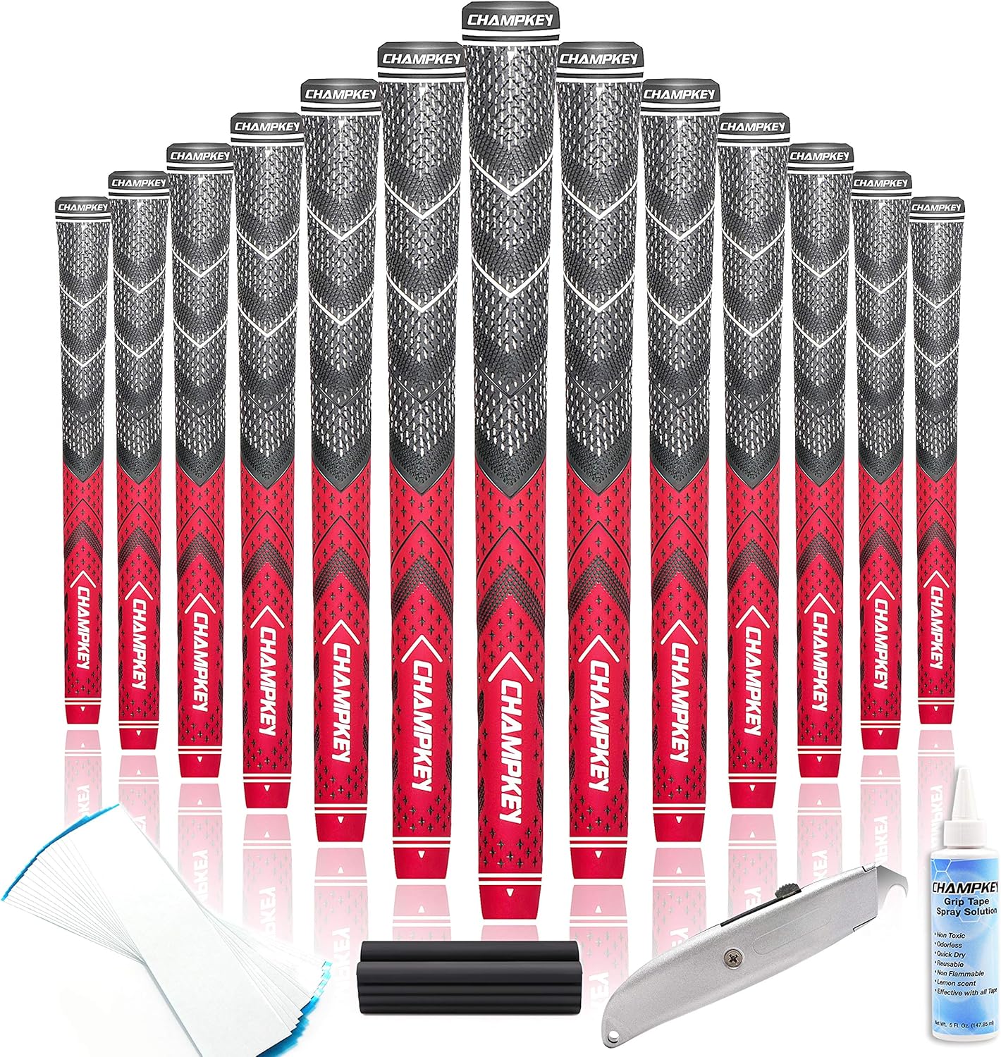 CHAMPKEY Golf Grips 13 Pack for All Weather Control and Comfort