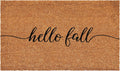 Hello Fall Doormat 24ft x 48ft by Calloway Mills - Durable Coir