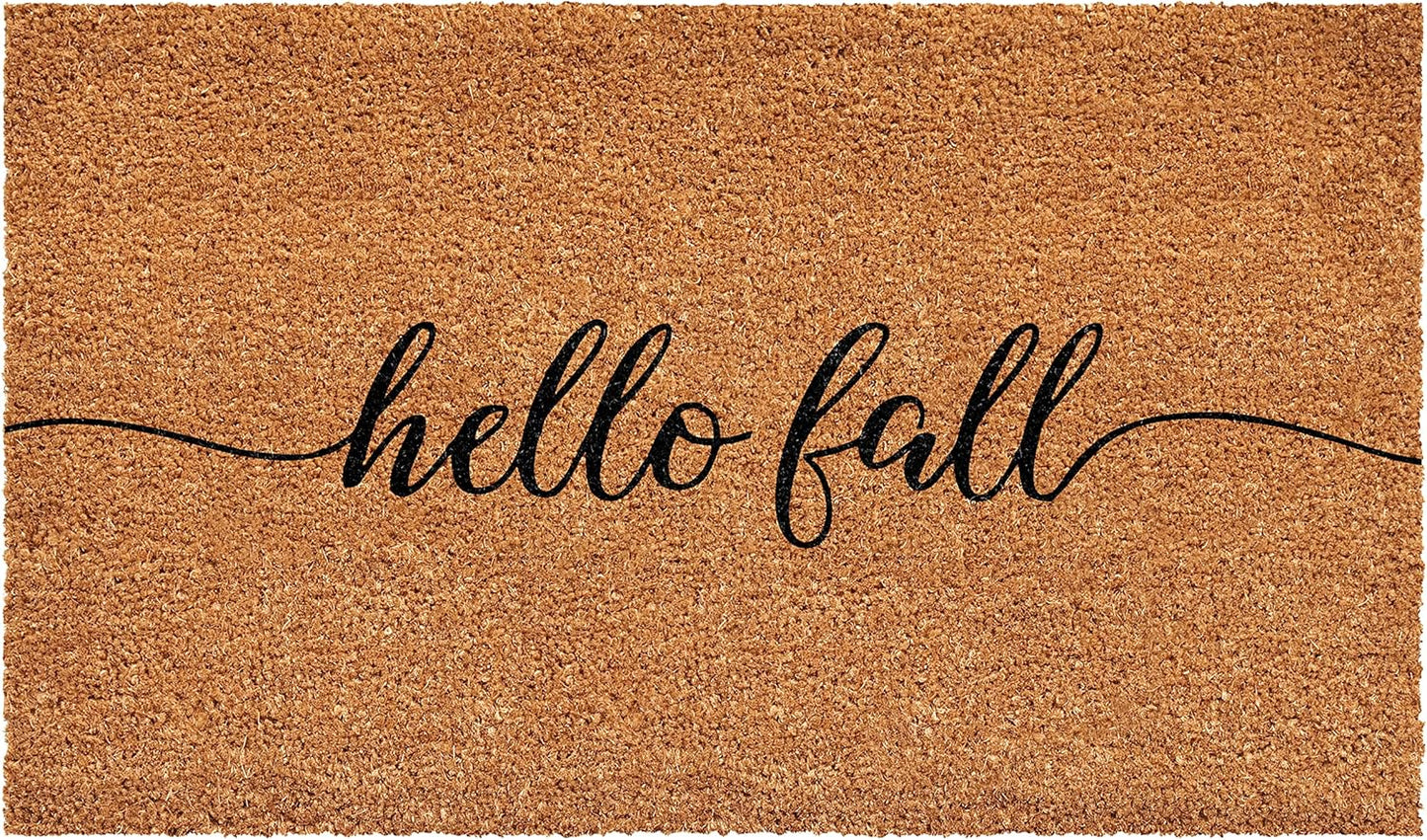 Calloway Mills Hello Fall Doormat for All-Season Use