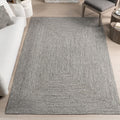 nuLOOM 4 ft Round Solid Hand Braided Indoor/Outdoor Area Rug - Weather