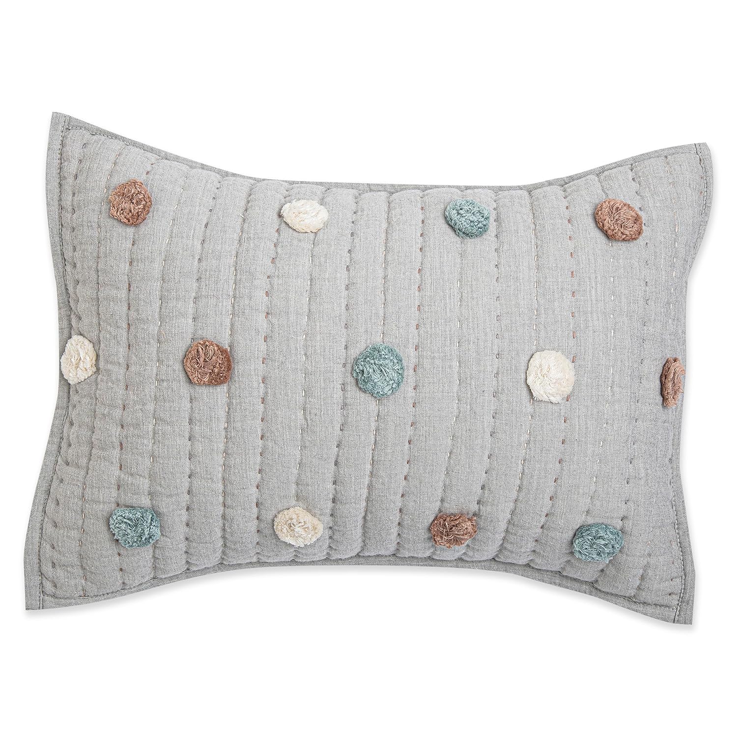 Crane Baby Decorative Quilted Pillow for Nursery and Home