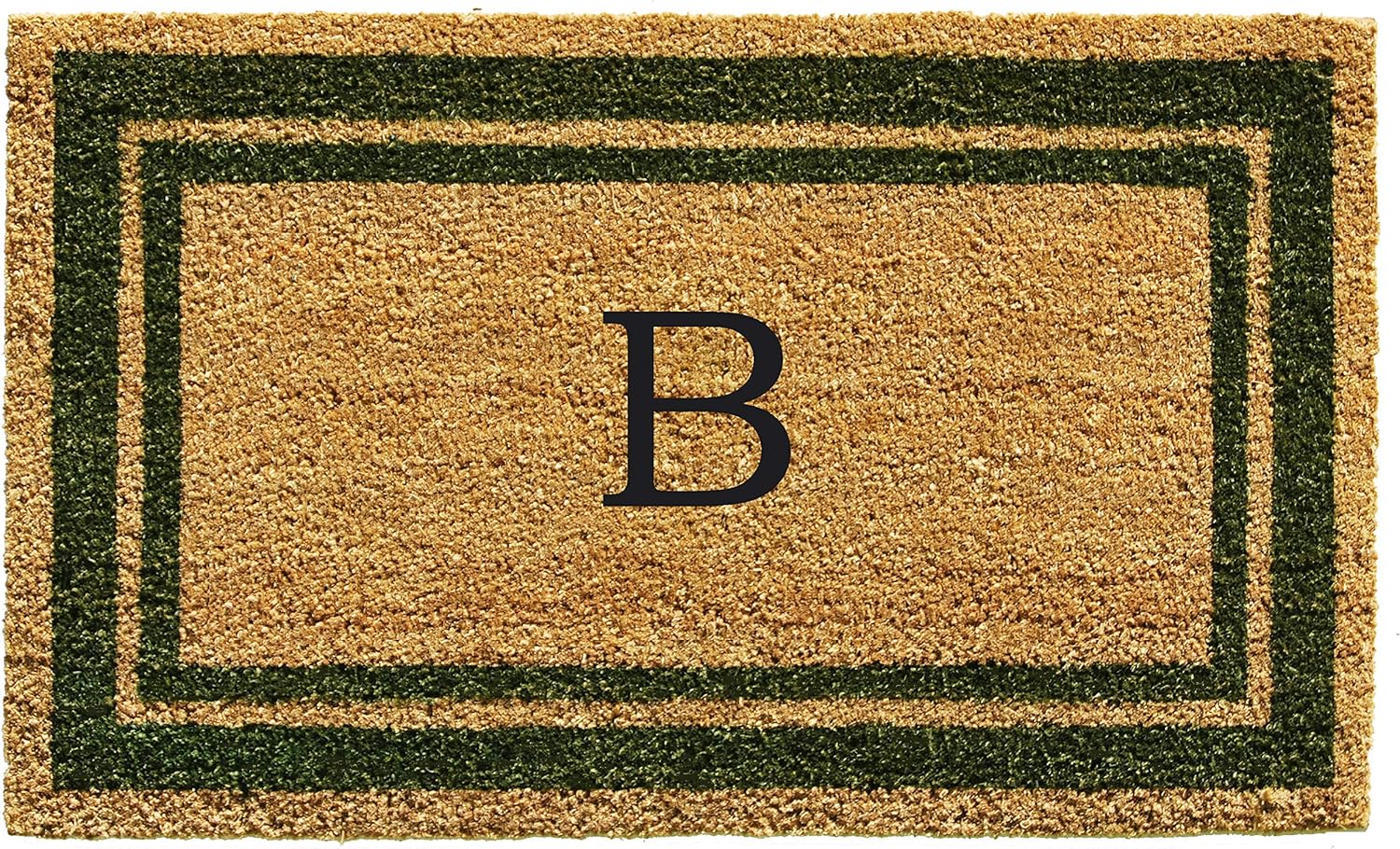 Calloway Mills Monogram Doormat in Sage Green for All Seasons