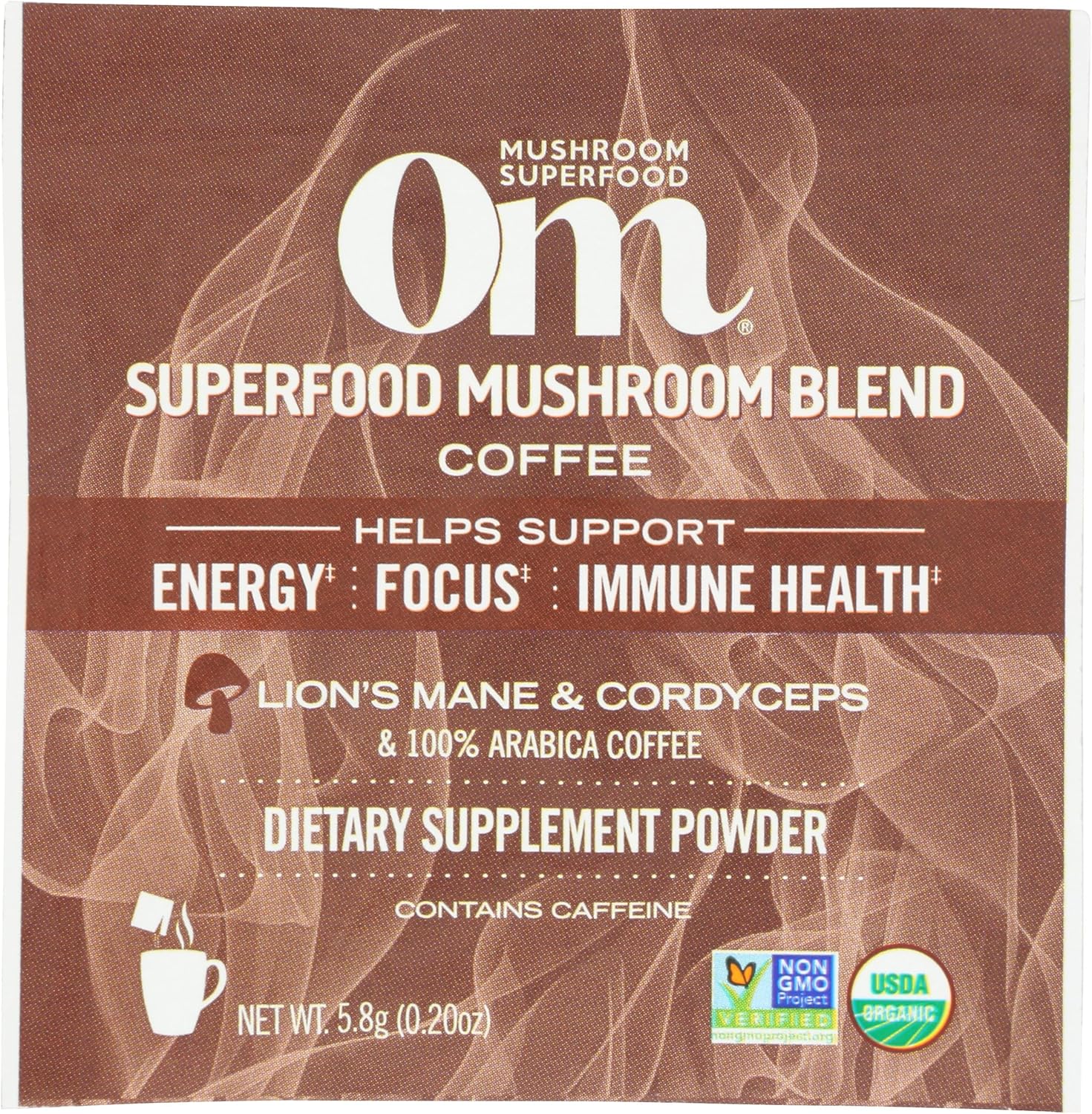 Organic Mushroom Coffee Boost Mix 0.21oz | Energy-Packed OM Blend