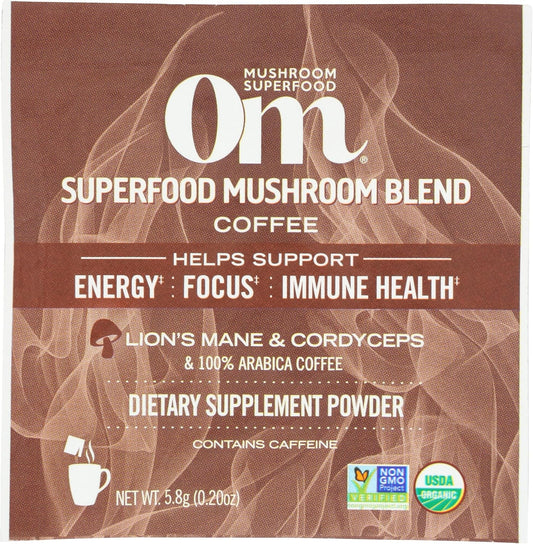 Organic Mushroom Coffee Boost Mix 0.21oz | Energy-Packed OM Blend