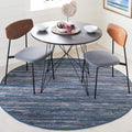 SAFAVIEH Rag Rug Collection 6ft Round Ink Multi - Handwoven Cotton Rug