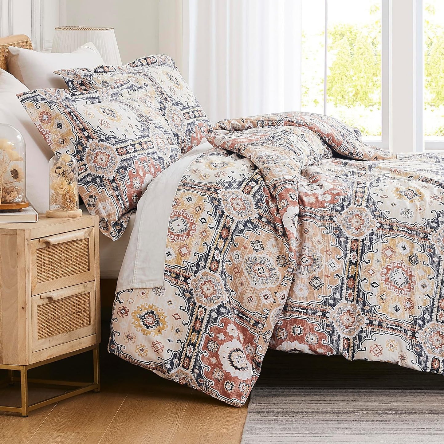 Oversized Twin XL Patchwork Duvet Cover Set for Cozy Nights