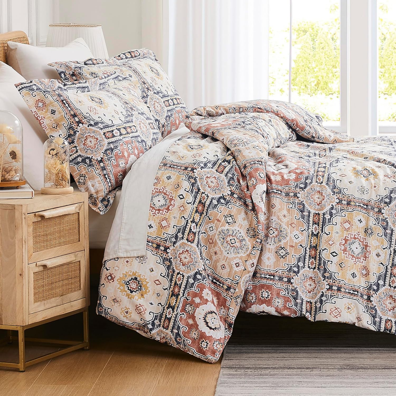 Oversized Twin XL Patchwork Duvet Cover Set for Cozy Nights