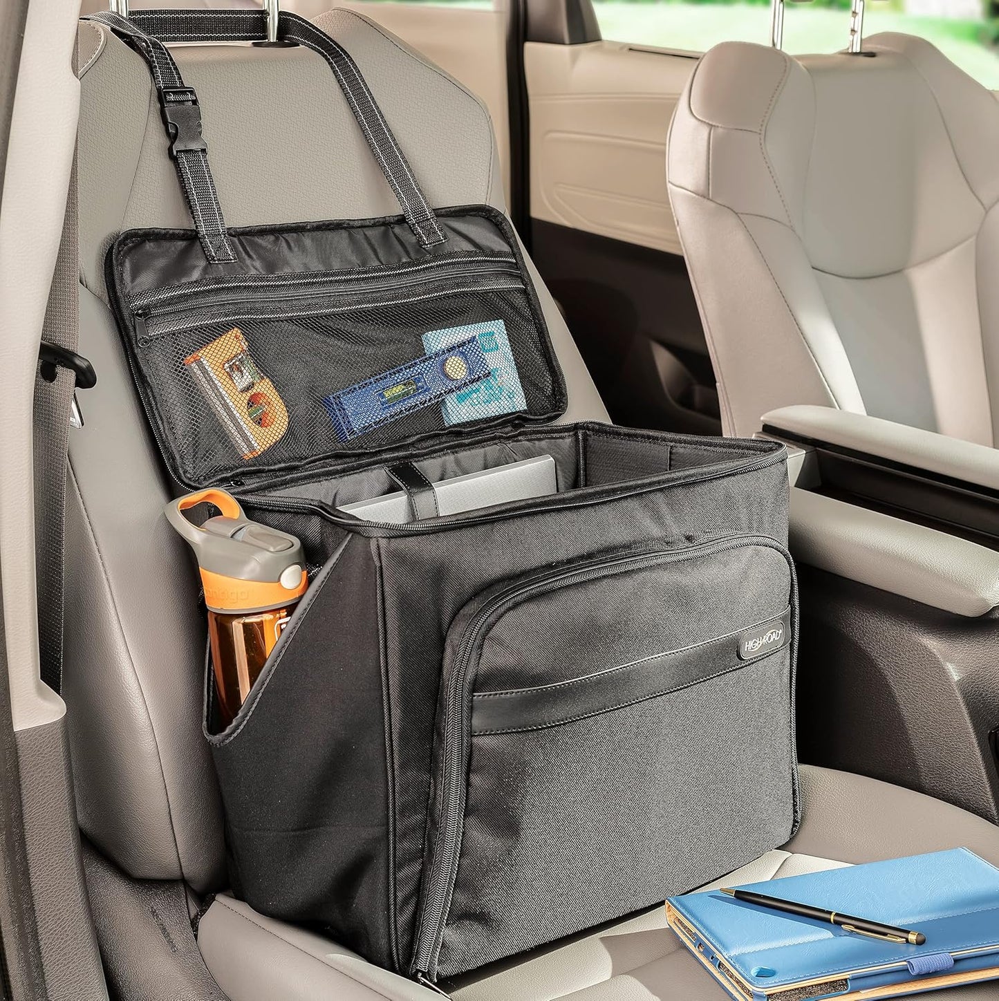 Car Office Organizer with Laptop Sleeve & Storage
