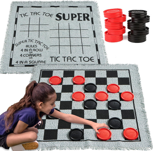 Vintage Giant 3-in-1 Checkers Set ~ Fun for all!