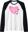 Hello Kitty Happy Valentine's Day Raglan Baseball Tee - Lightweight