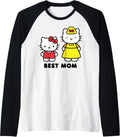 Hello Kitty Best Mom Mother's Day Raglan Baseball Tee - Thoughtful