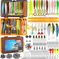 PLUSINNO Fishing Lures 137Pc Tackle Box Kit - Starter Freshwater Set