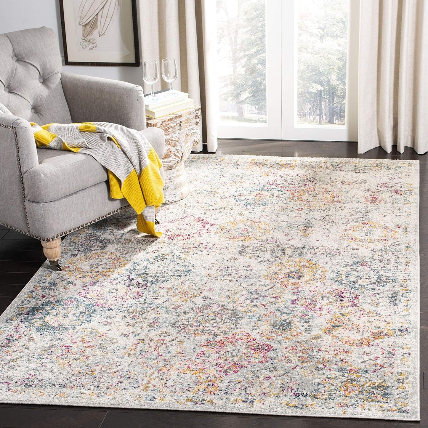 SAFAVIEH Madison Collection Area Rug - Boho Chic Design