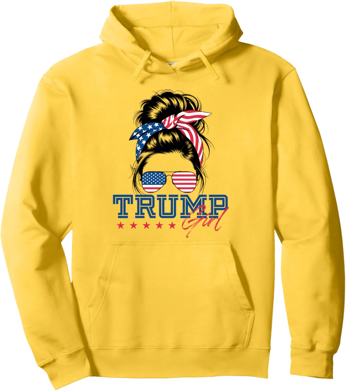 Vote Trump 2024 USA Flag Hoodie - Show Your Support!