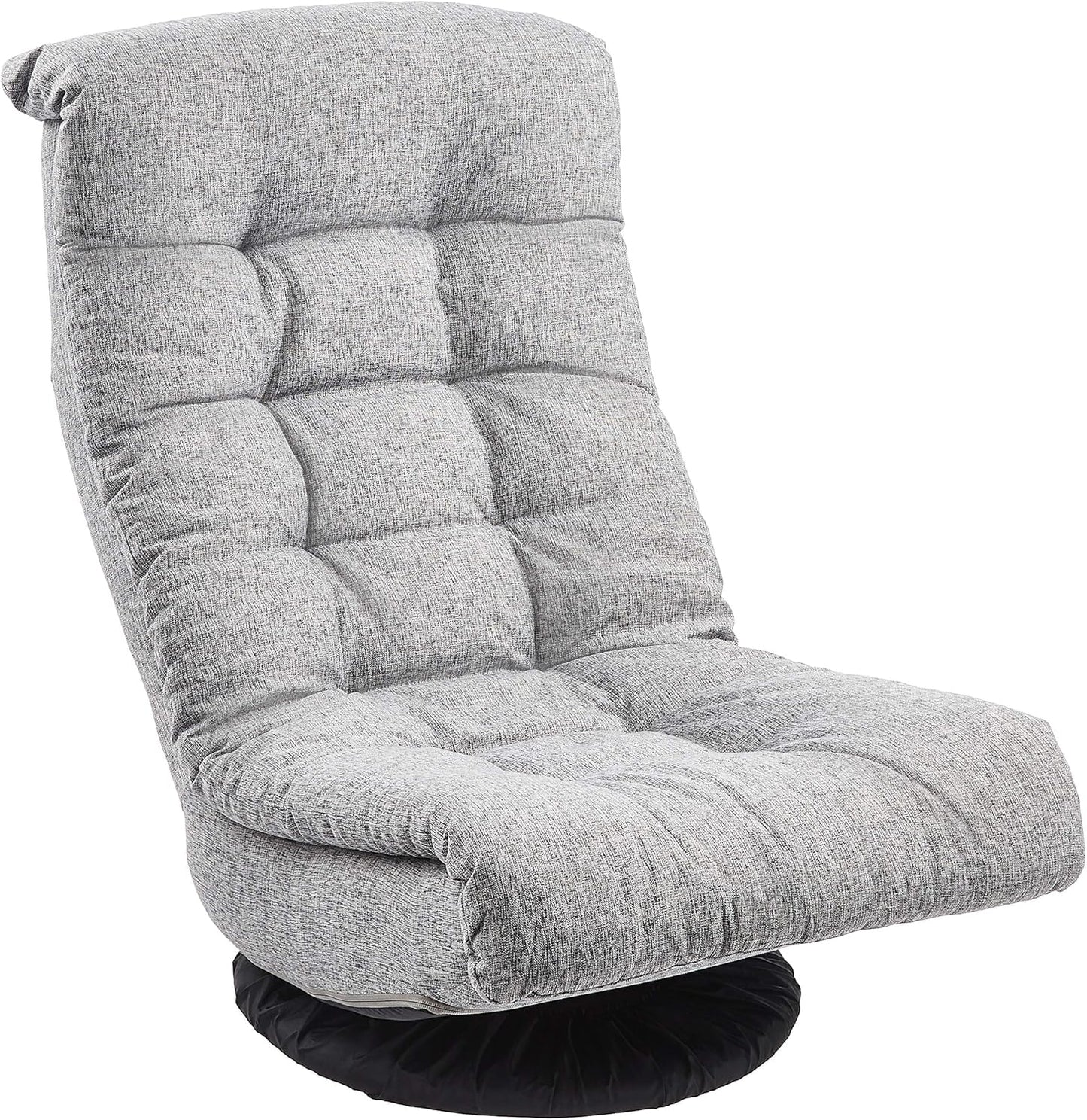 Basics Swivel Foam Lounge Chair: Adjustable Comfort in Grey