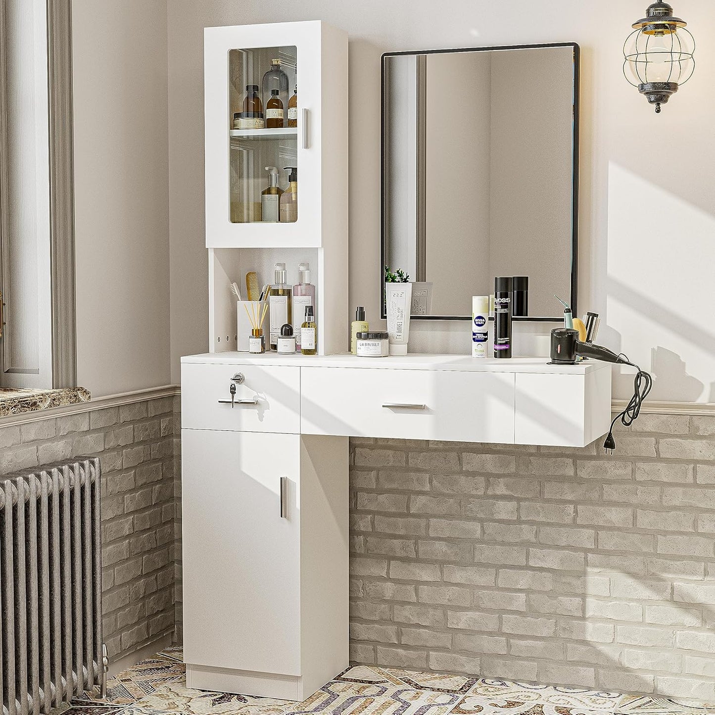 Belandi Salon Station: Stylish Hair Styling Storage