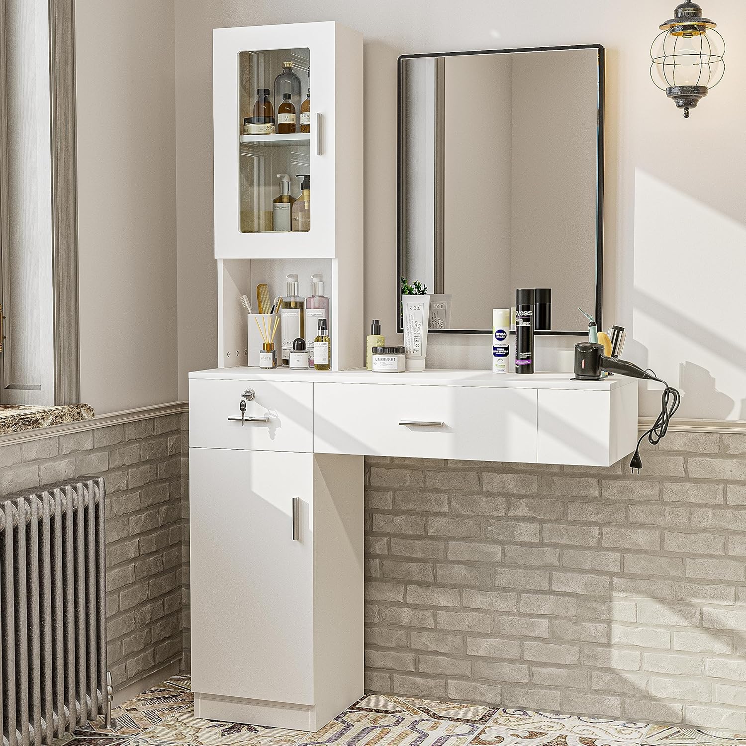 Belandi Salon Station: Stylish Hair Styling Storage
