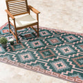 Outdoor Rug Lhasa 6 x 9 ft - Waterproof, Reversible Vintage Boho Kilim