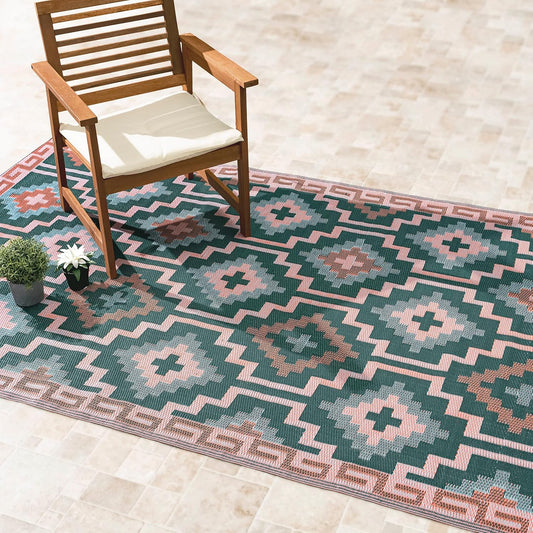 Premium Recycled Plastic Outdoor Rug - Waterproof & Reversible