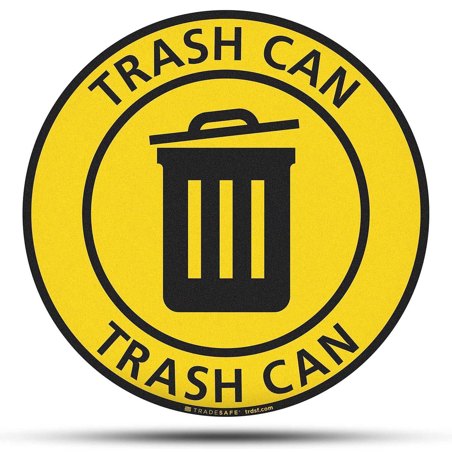 TRADESAFE Trash Can Anti-Slip Floor Sticker for Safety Use