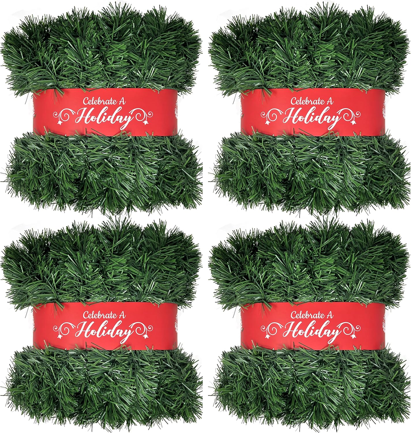 50 Foot Garland for Christmas Decorations - Premium Quality Decor