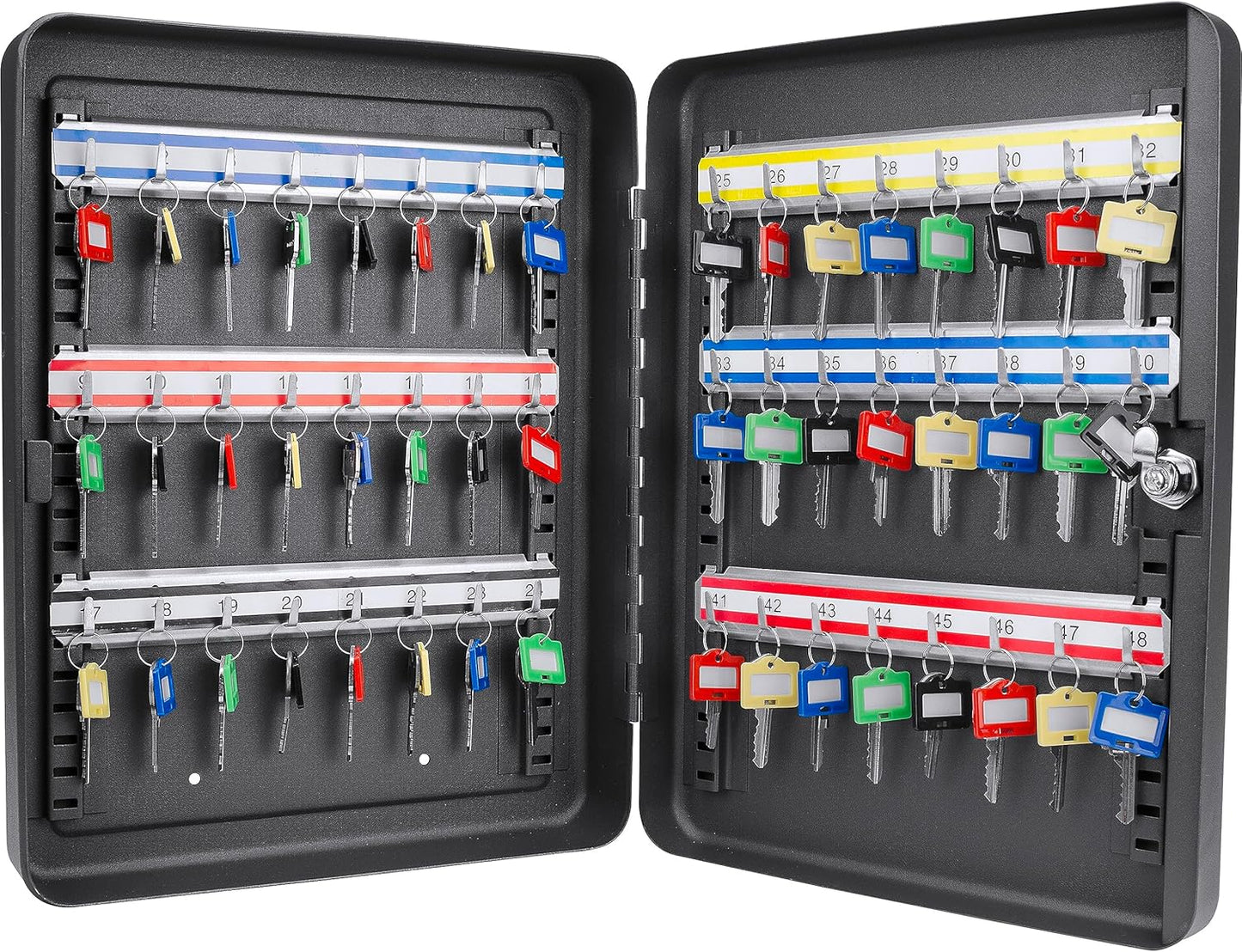 48-Position Key Cabinet Lock Box for Home Office Business Use
