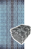 Outdoor Area Rug 9x18 ft Grey - Reversible Waterproof Patio Mat