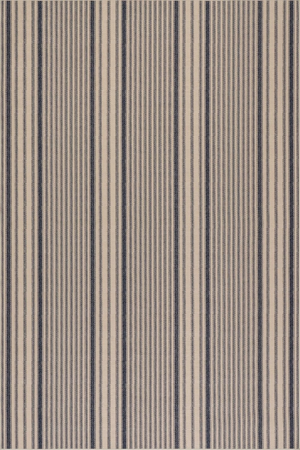 Axiom Navy Machine Washable Rug - Stylish Blue/Ivory Stripes