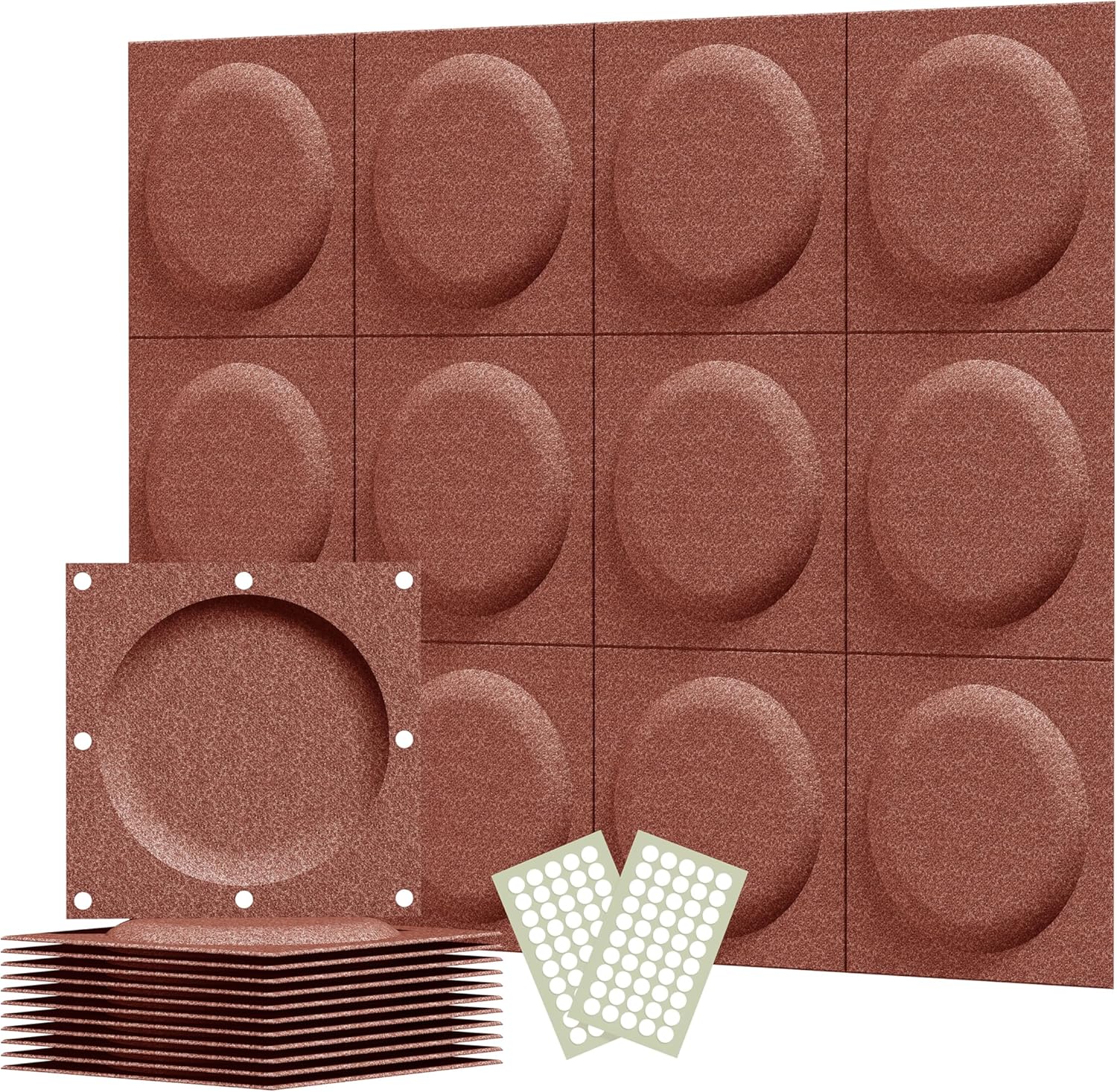 Acoustical 3D Wall Panels for Sound Absorption and Decor