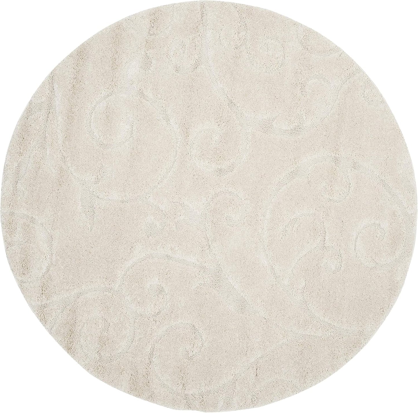SAFAVIEH Florida Shag Collection Area Rug - Plush 4ft Round Design