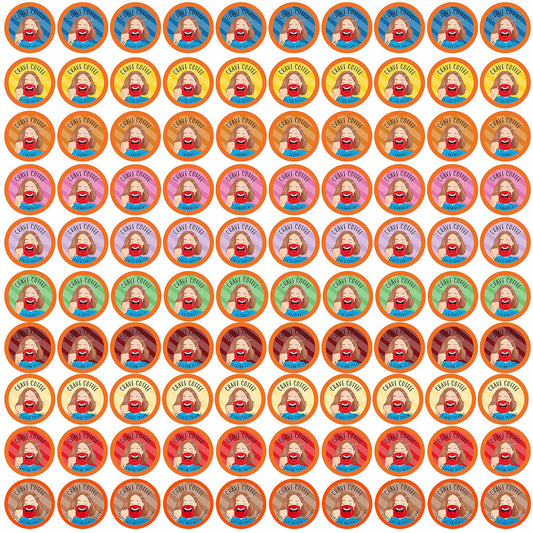 Crave Beverages Flavored Coffee Pods Sampler for 2.0 K-Cup Brewers