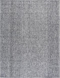 6 ft x 9 ft Black & Ivory Abstract Area Rug - Handmade Wool