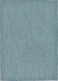 Casual Transitional Solid Heathered Indoor/Outdoor Rug 8 ft x 11 ft 4