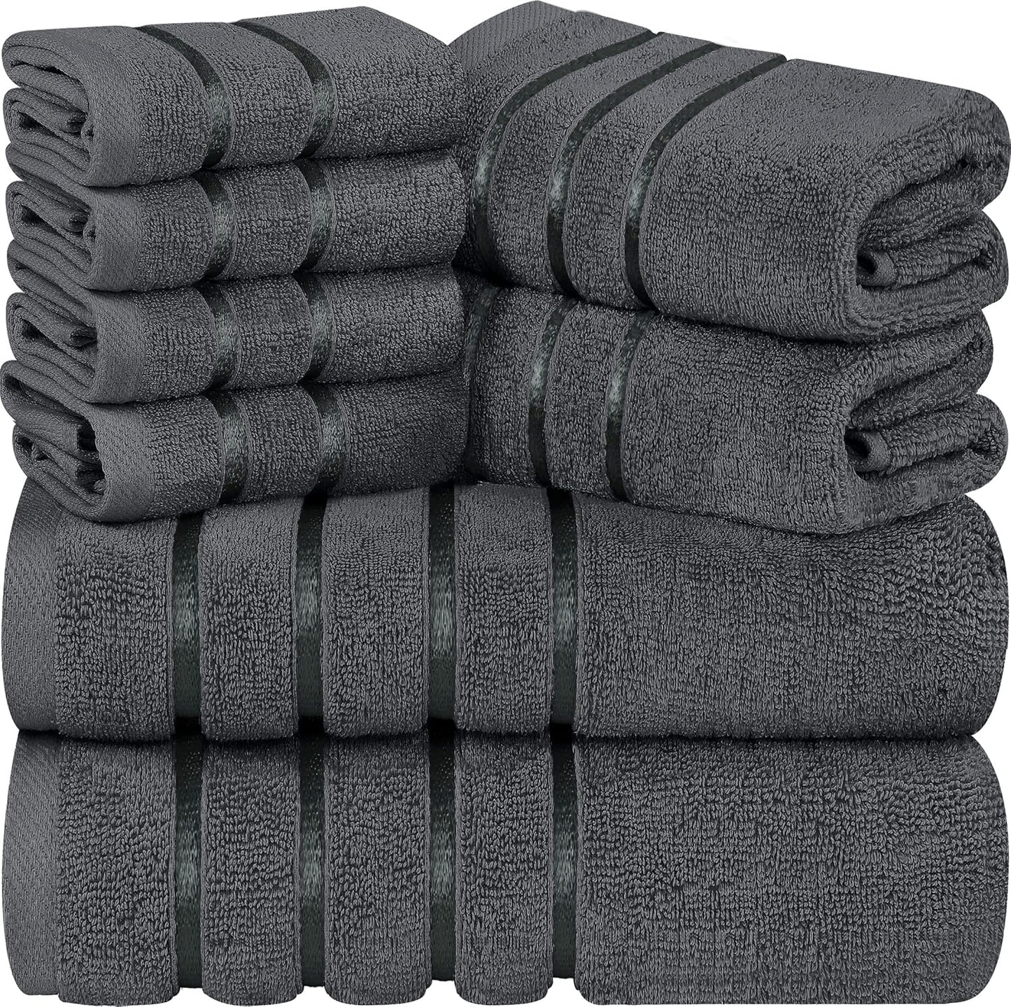Luxury 8-Piece Towel Set for Everyday Use, Highly Absorbent