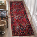 Vintage Hamadan Runner Rug 2ft3ft x 20ft - Durable, Stain Resistant