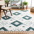 Moroccan Tassel Shag Accent Rug 4 ft x 6 ft - Plush, Durable Boho