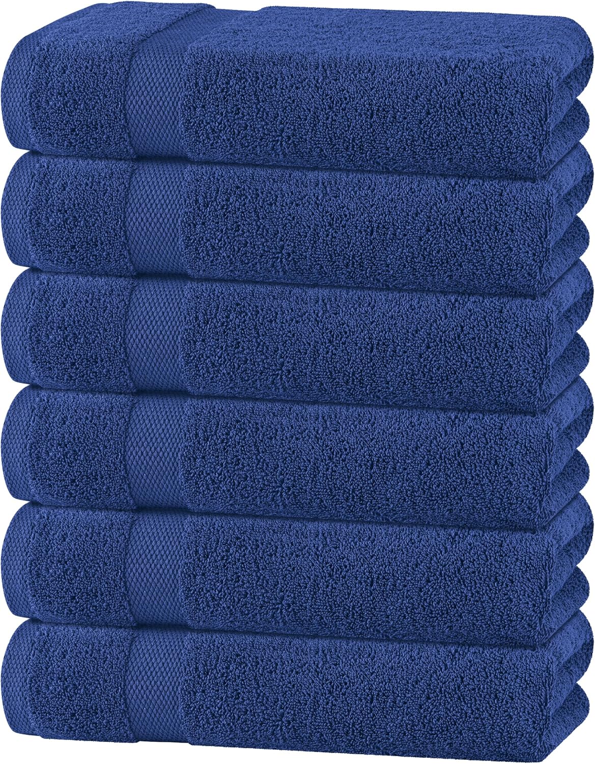 Wealuxe Navy Blue Bath Towels Set - Soft, Absorbent, Quick Dry