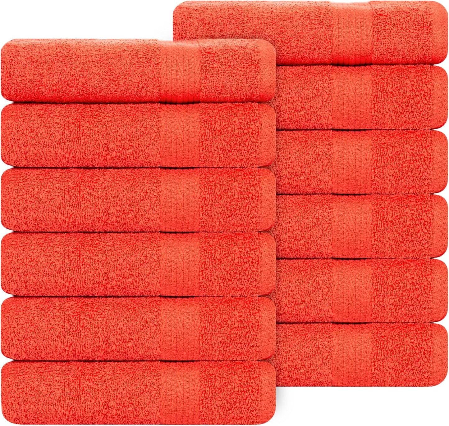 Absorbent Hand Towels 18 X 28 Inch Pack of 12 for Spa and Gym