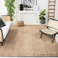 Natural Fiber Area Rug 8 ft x 10 ft - Handmade Jute, Durable