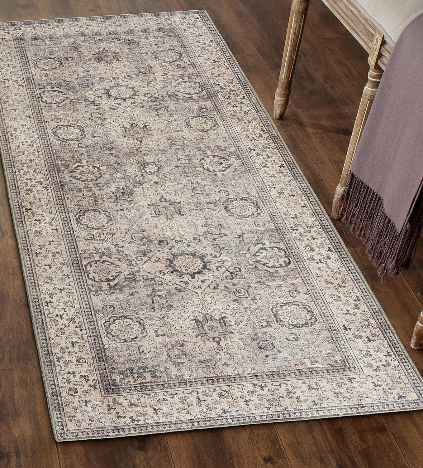 ReaLife Rugs Machine Washable Area Rug for Any Room Decor