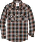 Dubinik Flannel Shirt for Men Western Pearl Snap Plaid (Style G3T7)