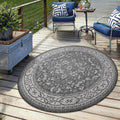 Keen Home Design Round Rug 8ft Ideal for Patios and Decks
