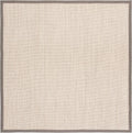 SAFAVIEH Area Rug 9 ft Square Natural Fiber Sisal - Textured Marble